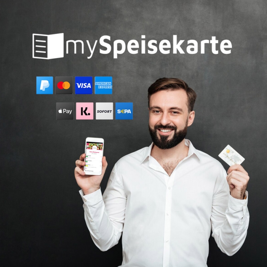Zahlungsarten PayPal, Mollie, digitale Speisekarte