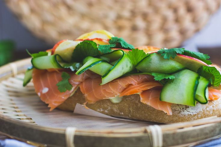 Lachssandwich