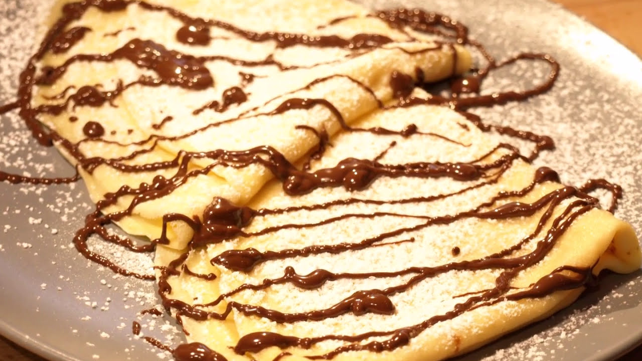 Crêpe/Waffel mit Nutella