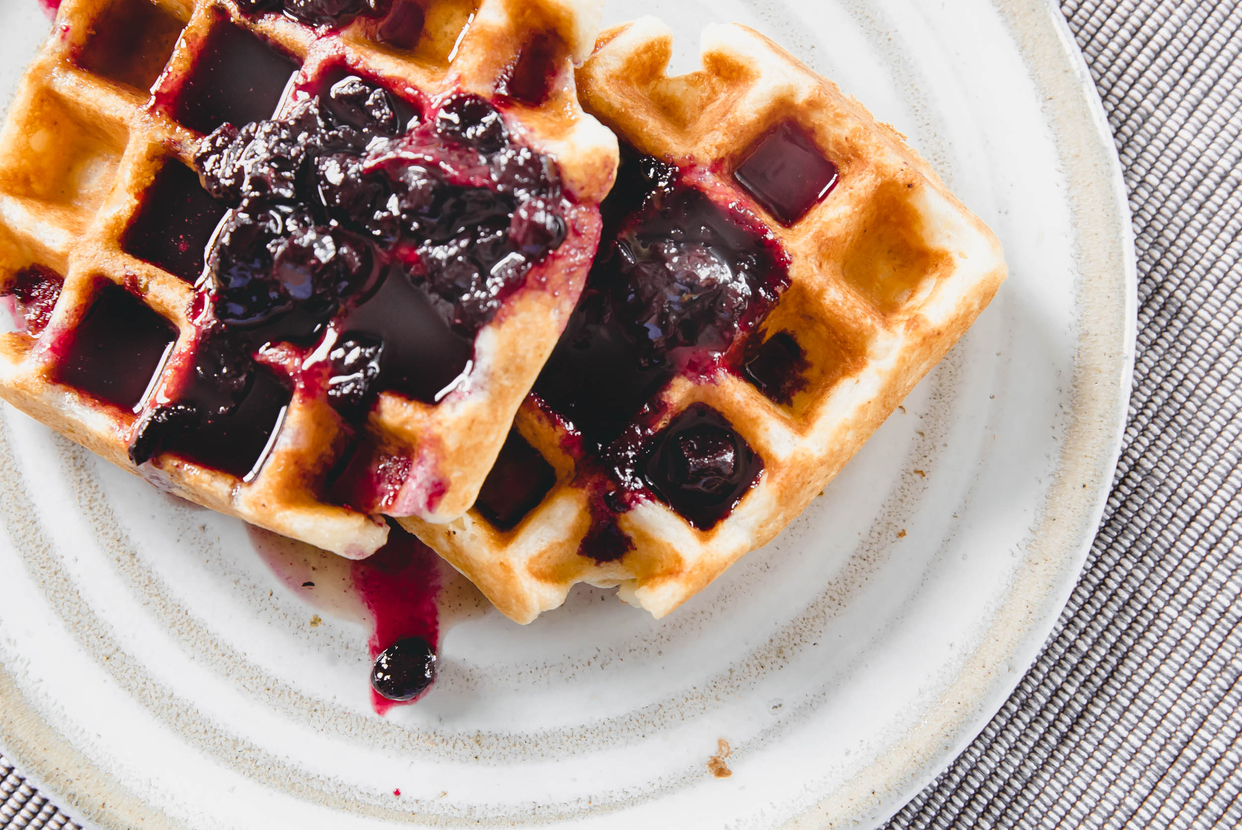 Crêpe/Waffel mit Marmelade