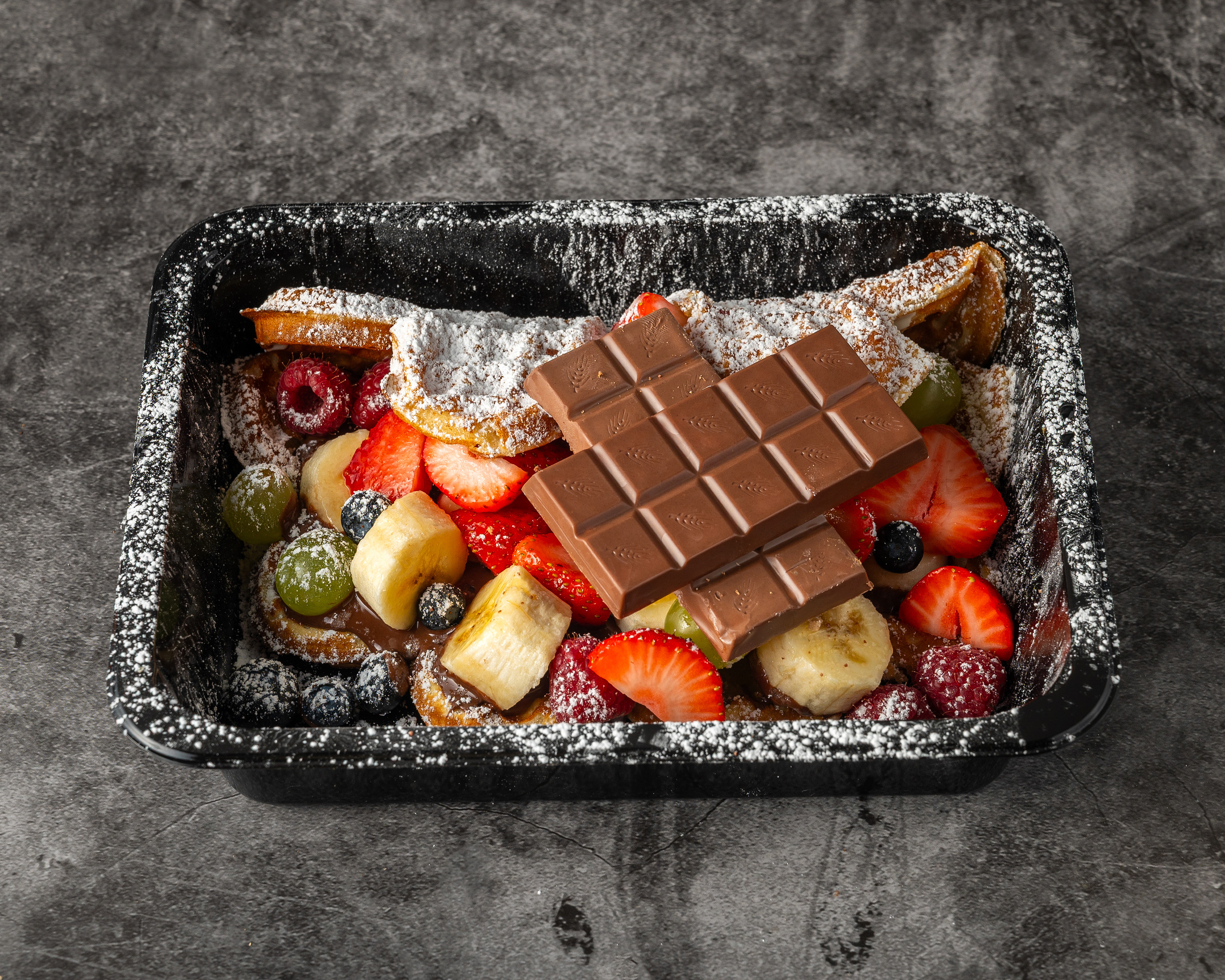 Kinder Country Deluxe Waffel mit Obst