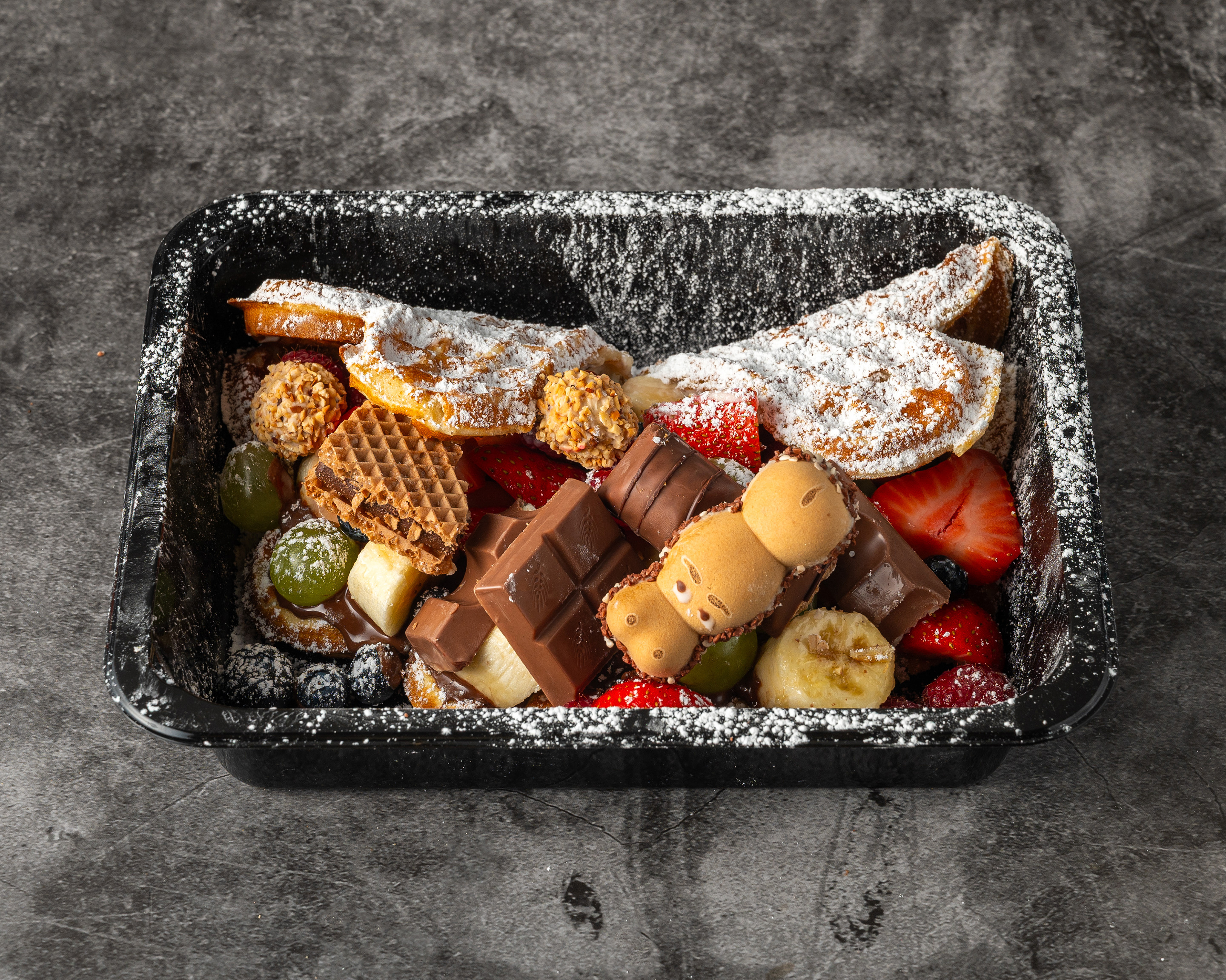 Schoko Mania Deluxe Waffel mit ver. Schokoladensorten